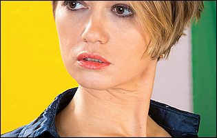 Yulenka strips off her black corset and sexy stockings