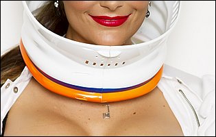 Sexy astronaut Phoenix Marie teasing with hot body